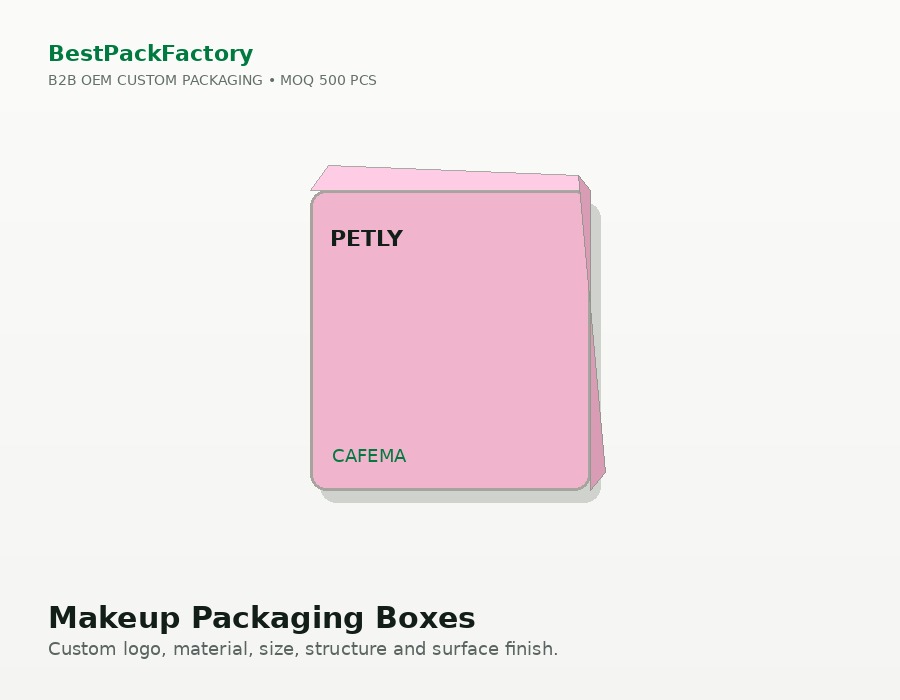 Makeup Packaging Boxes manufacturer MOQ 500 PCS